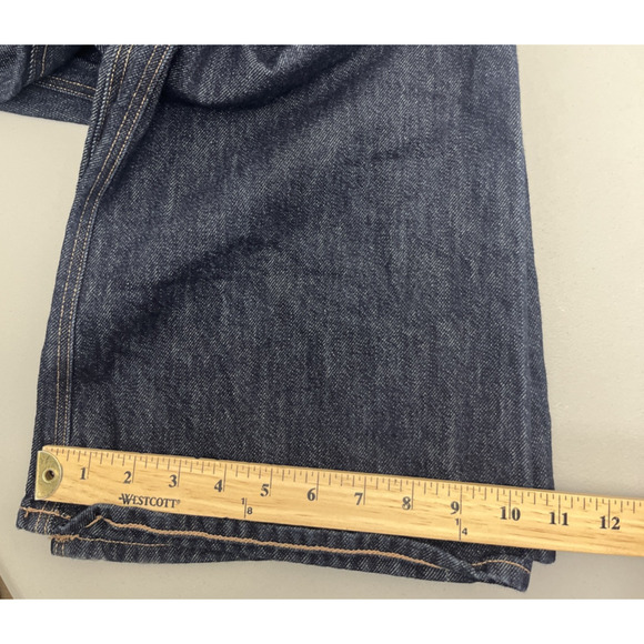 American Eagle Denim 90s Flare Jeans Womens 16 Dark Wash High Rise 100% Cotton - Picture 9 of 11